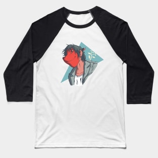 Fox Masked Girl Baseball T-Shirt